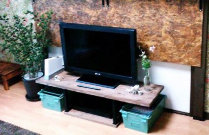 【メーカー直送】 リビング変身③簡単！ラックユニット金具を使ってテレビボード 絵画